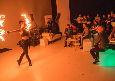 Peach and Cherry Miigaa Feuershow