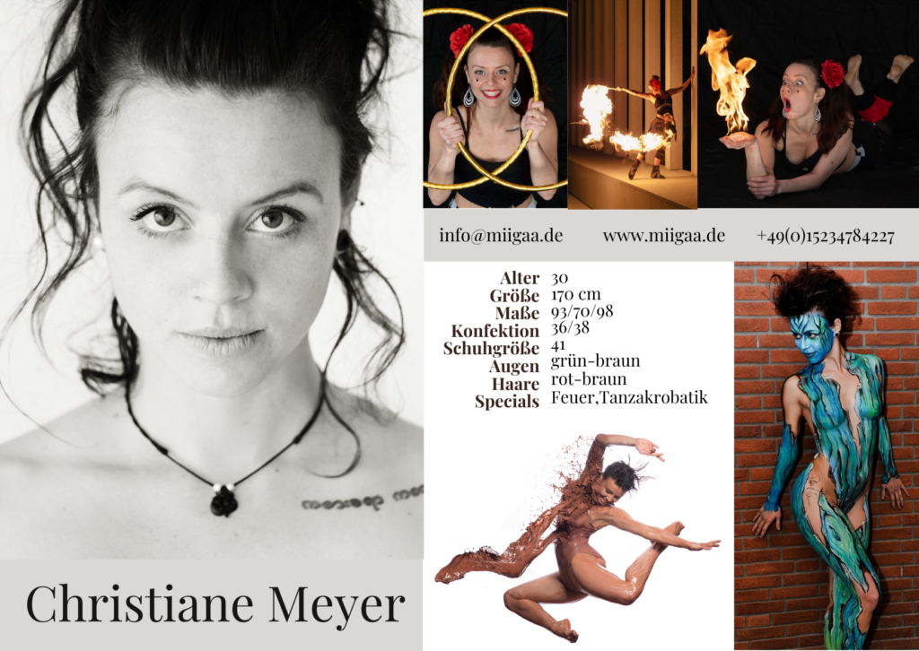 Setcard Christiane Meyer als model info@miigaa.de