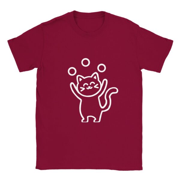 Cute Juggling Cat – Weiches Unisex T-Shirt mit klassischem Rundhalsausschnitt – Bild 2