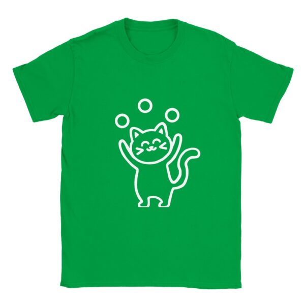 Cute Juggling Cat – Weiches Unisex T-Shirt mit klassischem Rundhalsausschnitt – Bild 5