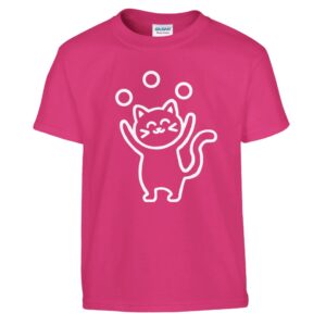 Cute Juggling Cat – Klassisches Kinder-T-Shirt mit Rundhalsausschnitt