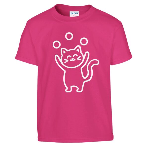 Cute Juggling Cat – Klassisches Kinder-T-Shirt mit Rundhalsausschnitt